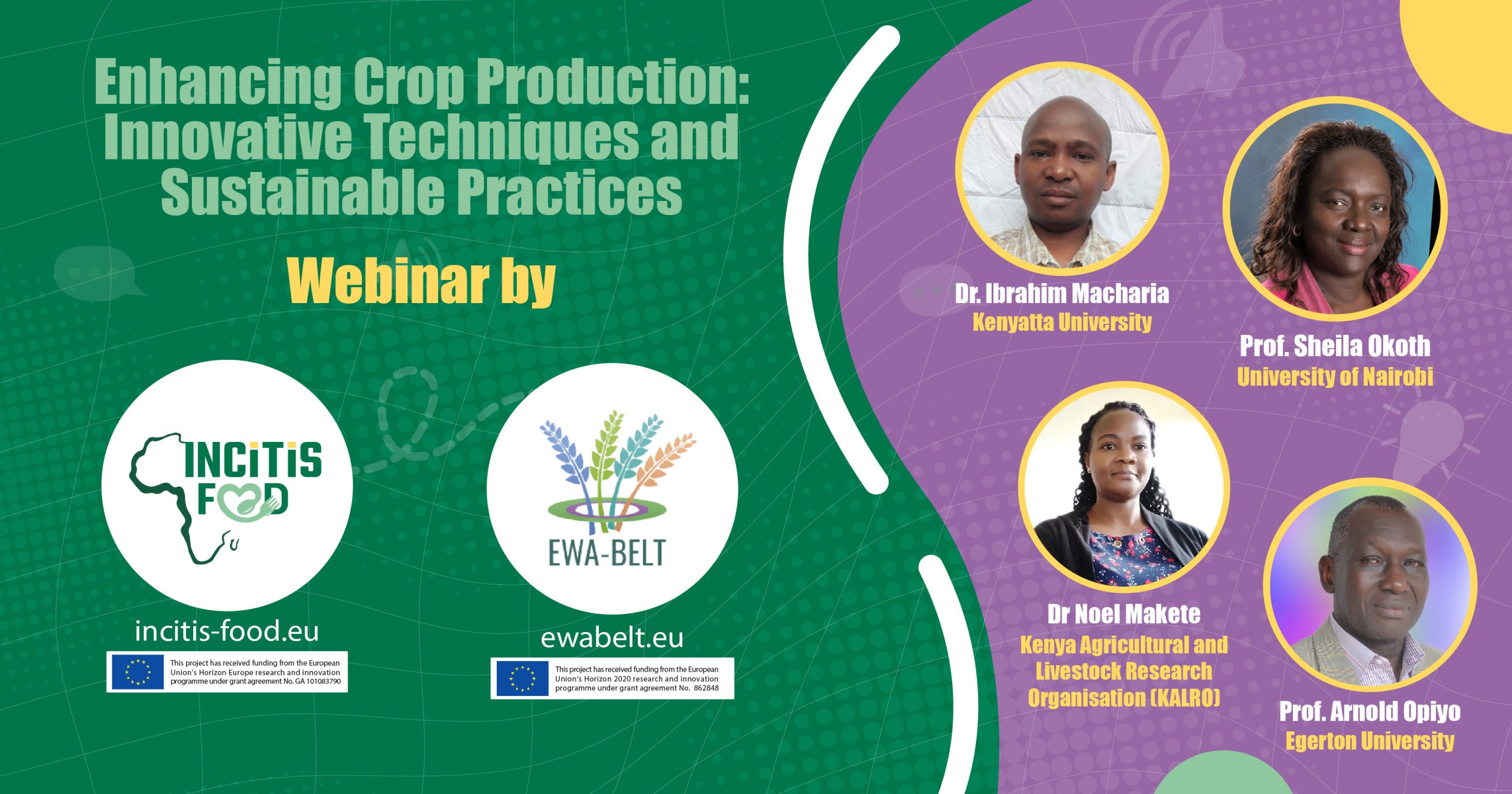 A photo representing our webinar about crop production