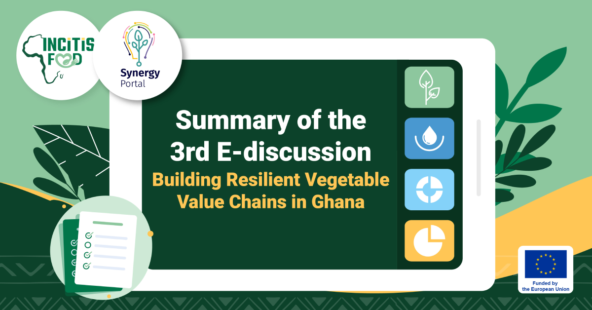The third INCiTiS-FOOD E-discussion: Tackling Tomato Post-harvest Losses