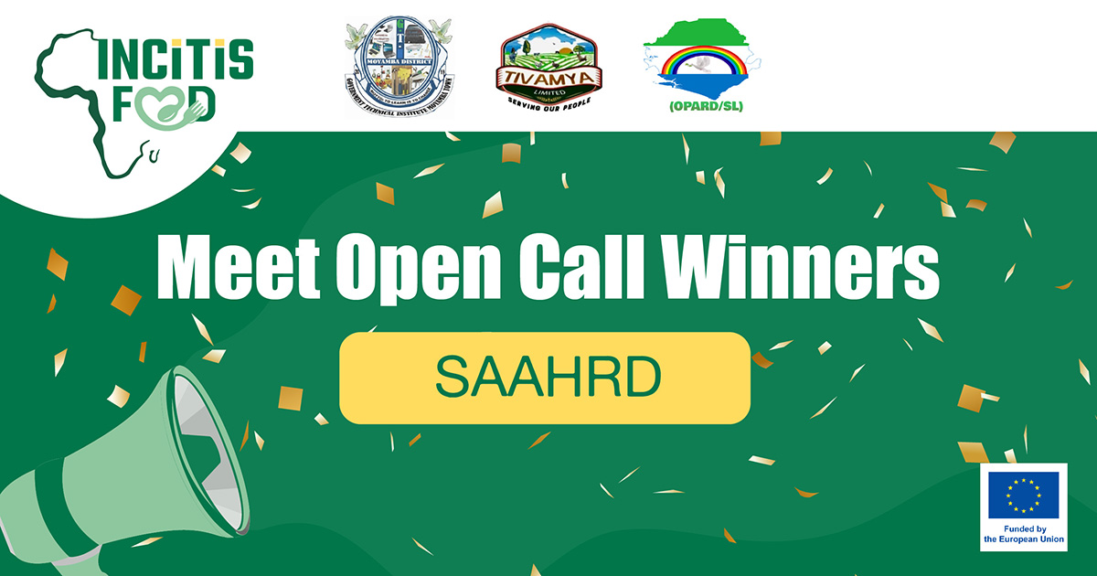 Meet INCiTiS-FOOD Open Call Winners: Spotlight on SAAHRD
